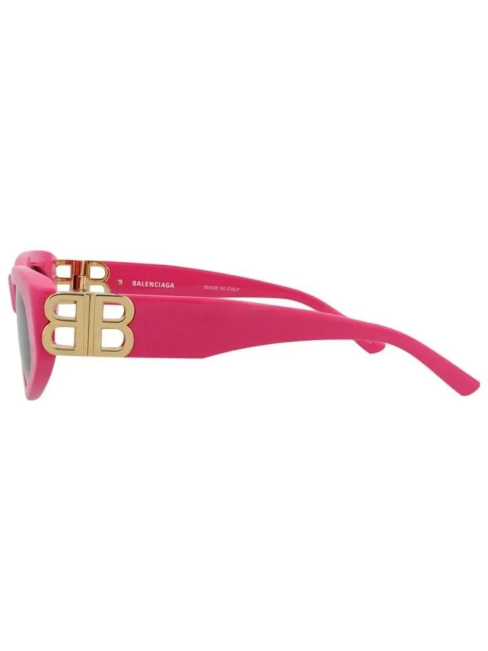 New Balenciaga Womens Cat Eye Pink Gold Grey Fashion Designer Sunglasses